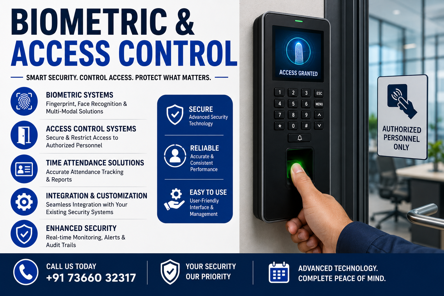 Biometric & Access Control Systems With Automation Module